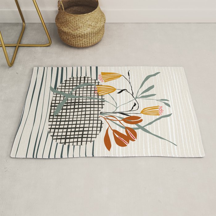 midcentury plant pot Rug Gallery Image 1
