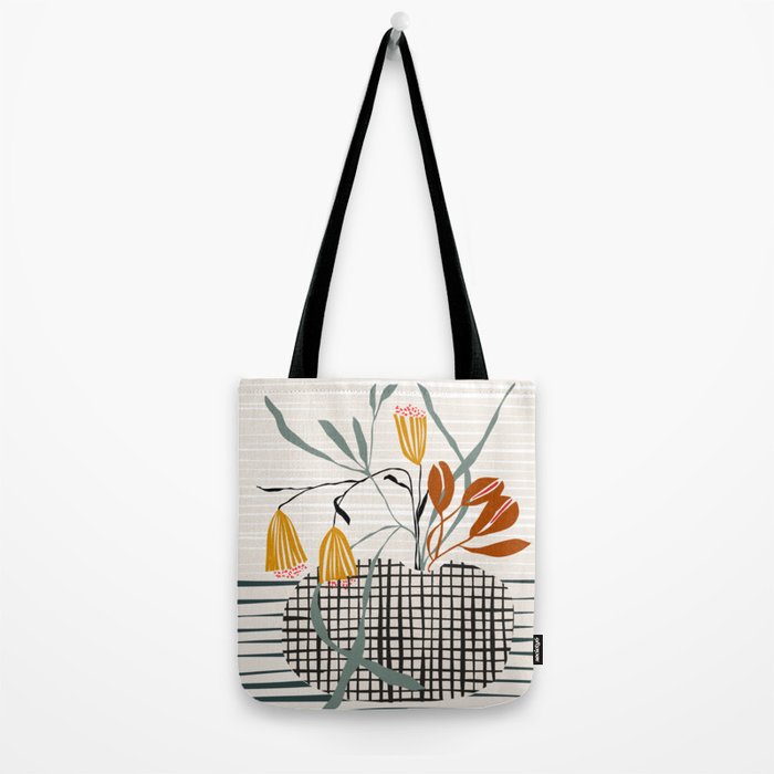 midcentury plant pot Tote Bag Gallery Image 2