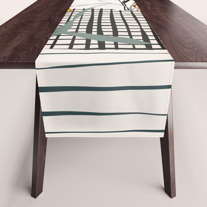 midcentury plant pot Table Runner Gallery Image 1