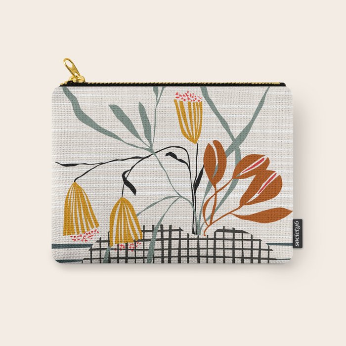 midcentury plant pot Carry All Pouch Gallery Image 1