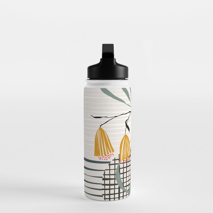 midcentury plant pot Water Bottle Gallery Image 3