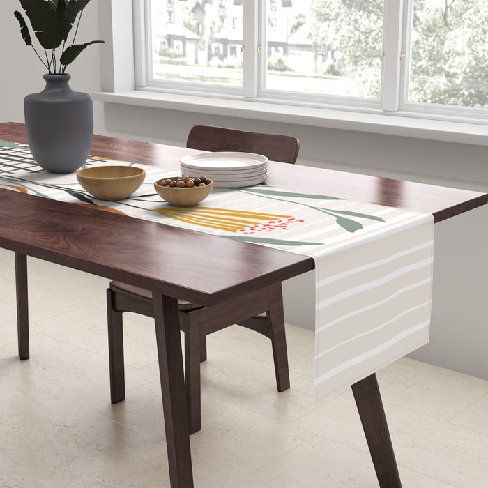 midcentury plant pot Table Runner Gallery Image 2
