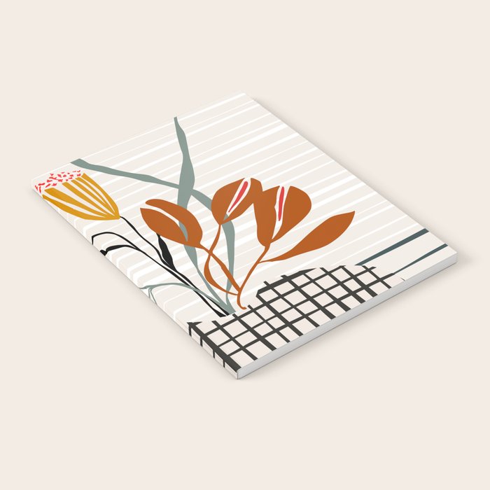 midcentury plant pot Notebook Gallery Image 1