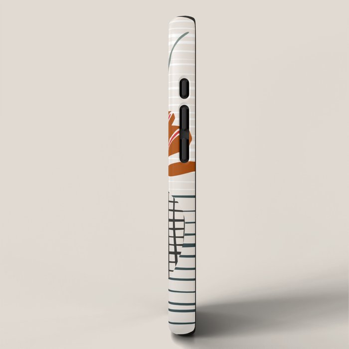 midcentury plant pot iPhone Case Gallery Image 2