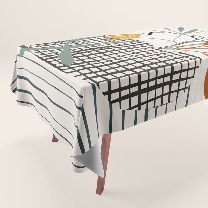 midcentury plant pot Tablecloth Gallery Image 1