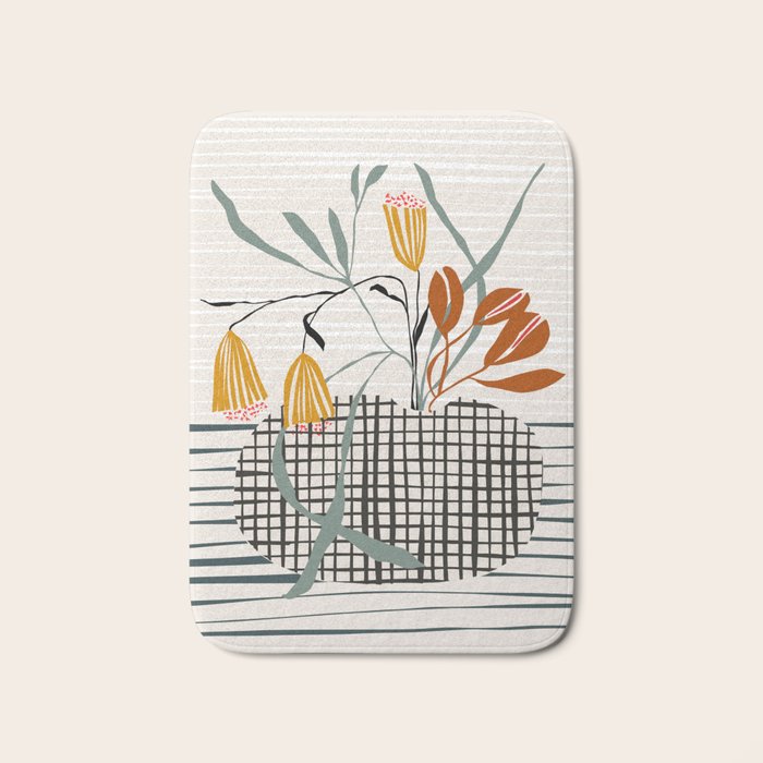 midcentury plant pot Bath Mat Gallery Image 1