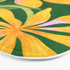 Leopard Flowers Still Life Bath Mat Gallery Image 3