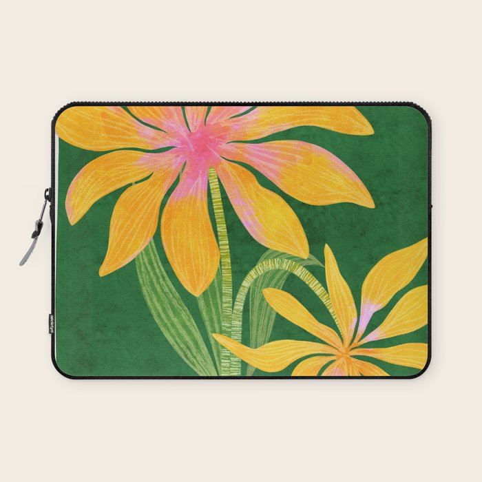 Leopard Flowers Still Life Laptop Sleeve Gallery Image 1