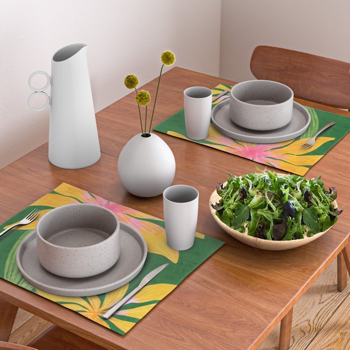Leopard Flowers Still Life Placemat Gallery Image 2