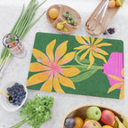 Leopard Flowers Still Life Cutting Board Gallery Image 2