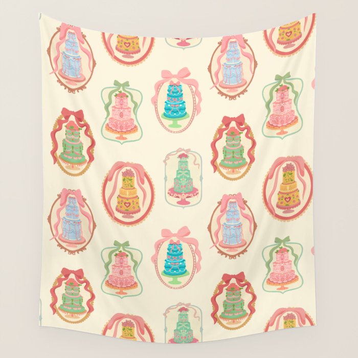 Rococo Cakes Wall Tapestry Gallery Image 4