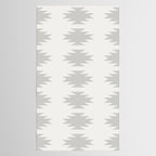 Geometric Southwestern Minimalism - White and Grey Tablecloth Gallery Image 2