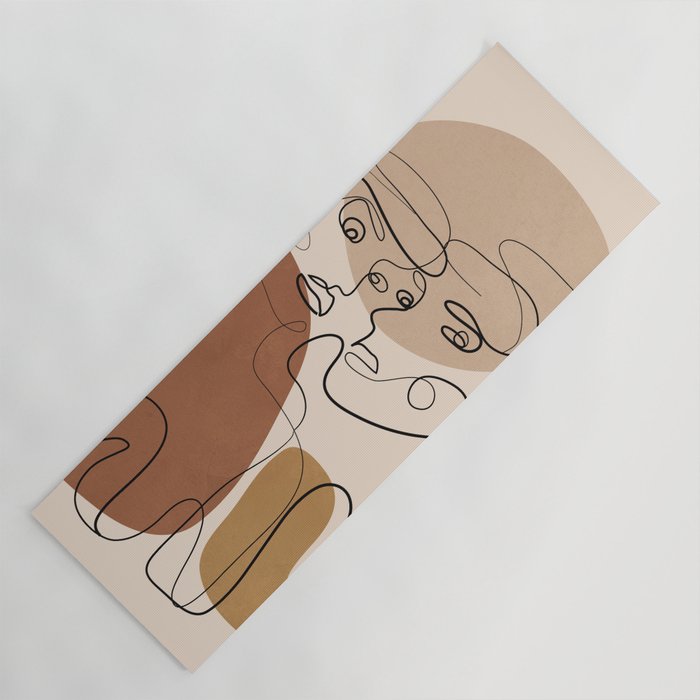 Abstract Faces 6  Yoga Mat Gallery Image 1