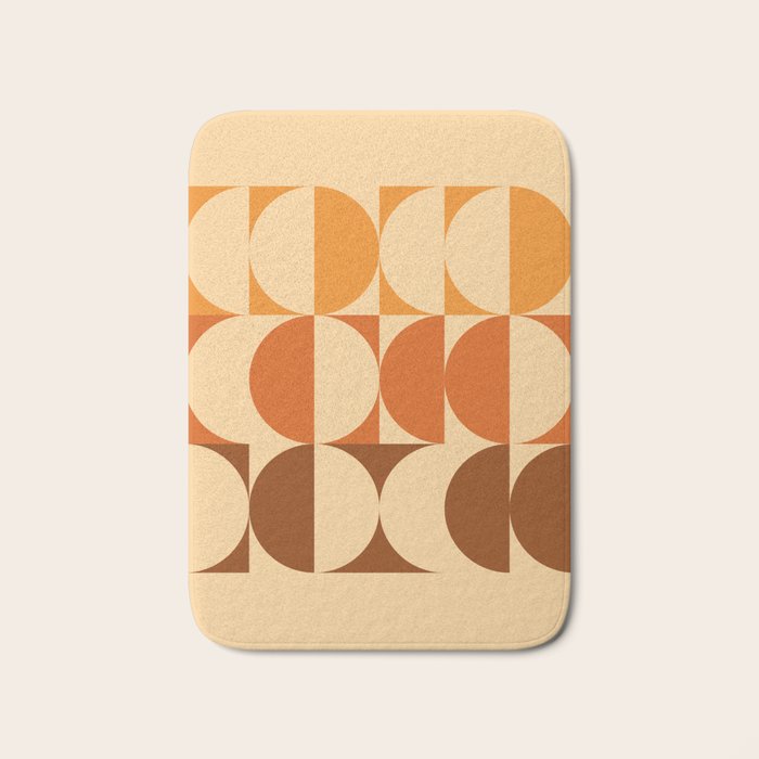 Vintage Geometric 03A Bath Mat Gallery Image 1