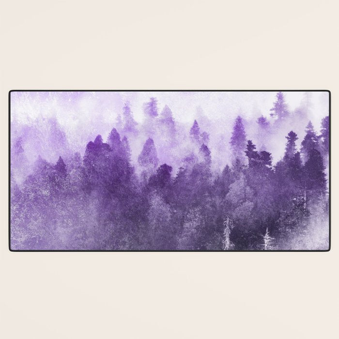 Ultra Violet Adventure Forest Desk Mat Gallery Image 3
