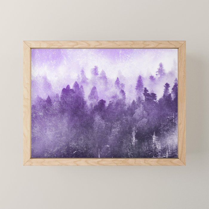 Ultra Violet Adventure Forest Mini Art Print Gallery Image 1