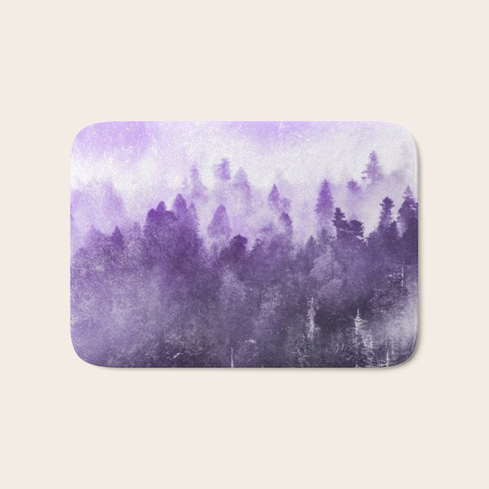 Ultra Violet Adventure Forest Bath Mat Gallery Image 1