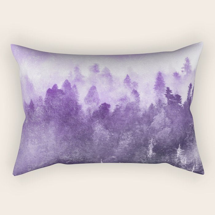 Ultra Violet Adventure Forest Rectangular Pillow Gallery Image 2