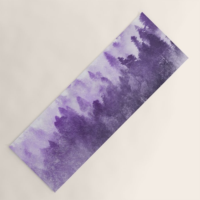 Ultra Violet Adventure Forest Yoga Mat Gallery Image 1