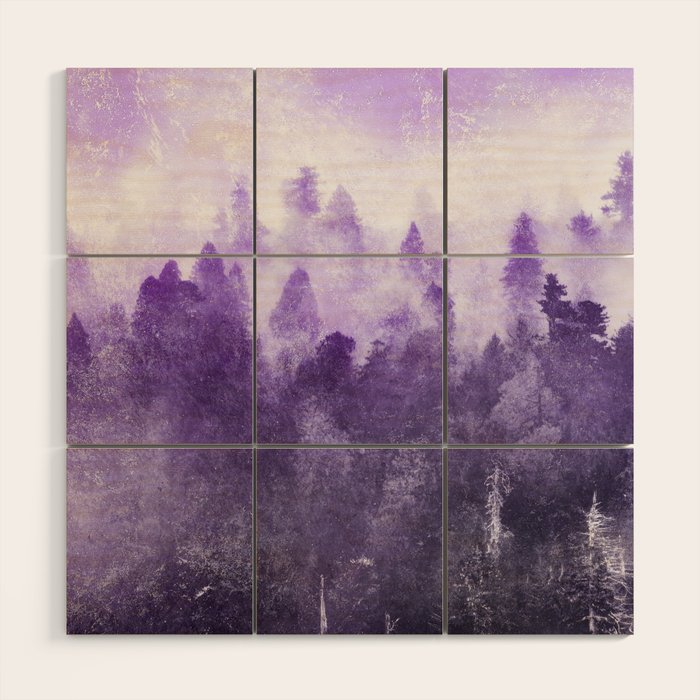 Ultra Violet Adventure Forest Wood Wall Art Gallery Image 1