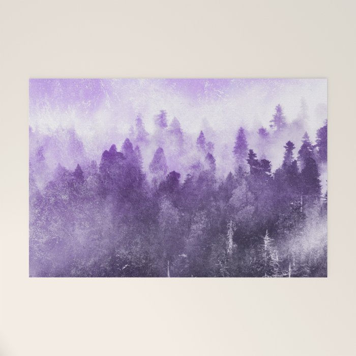 Ultra Violet Adventure Forest Welcome Mat Gallery Image 1