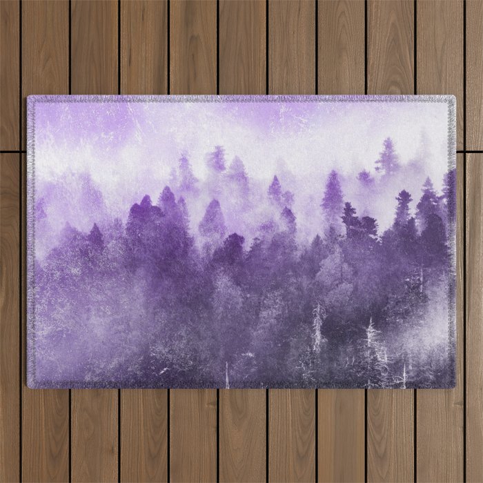 Ultra Violet Adventure Forest Outdoor Rug Gallery Image 1