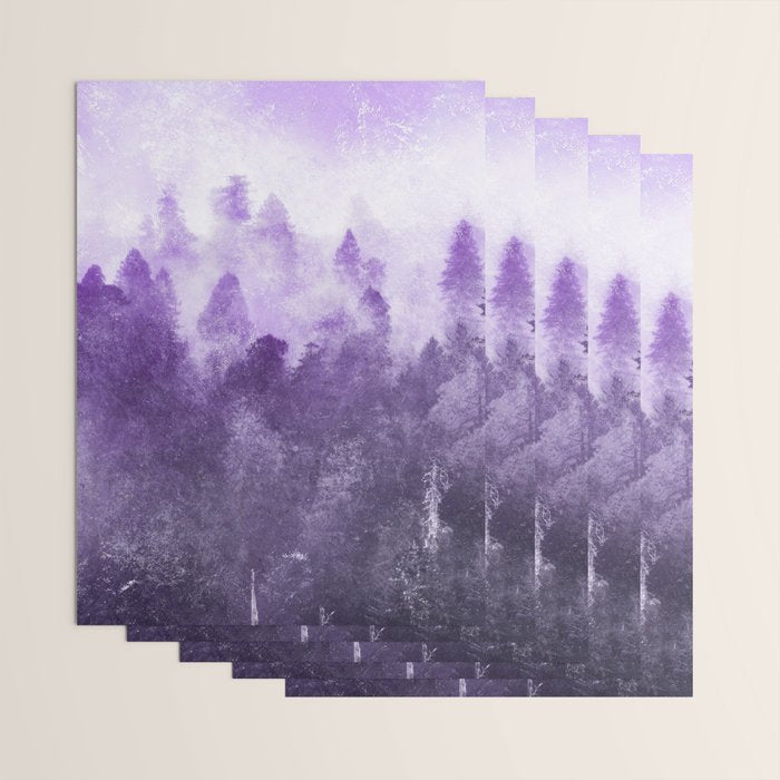 Ultra Violet Adventure Forest Wrapping Paper Gallery Image 3