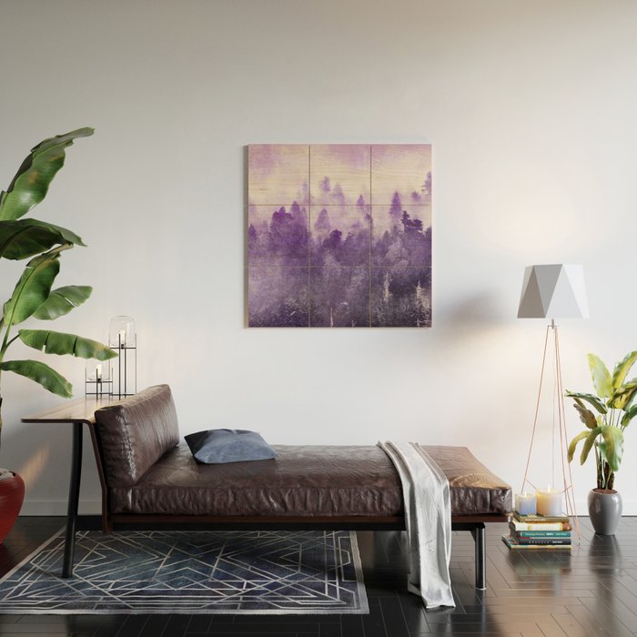Ultra Violet Adventure Forest Wood Wall Art Gallery Image 2