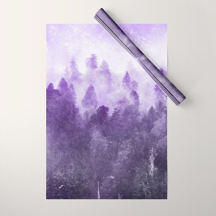 Ultra Violet Adventure Forest Wrapping Paper Gallery Image 1