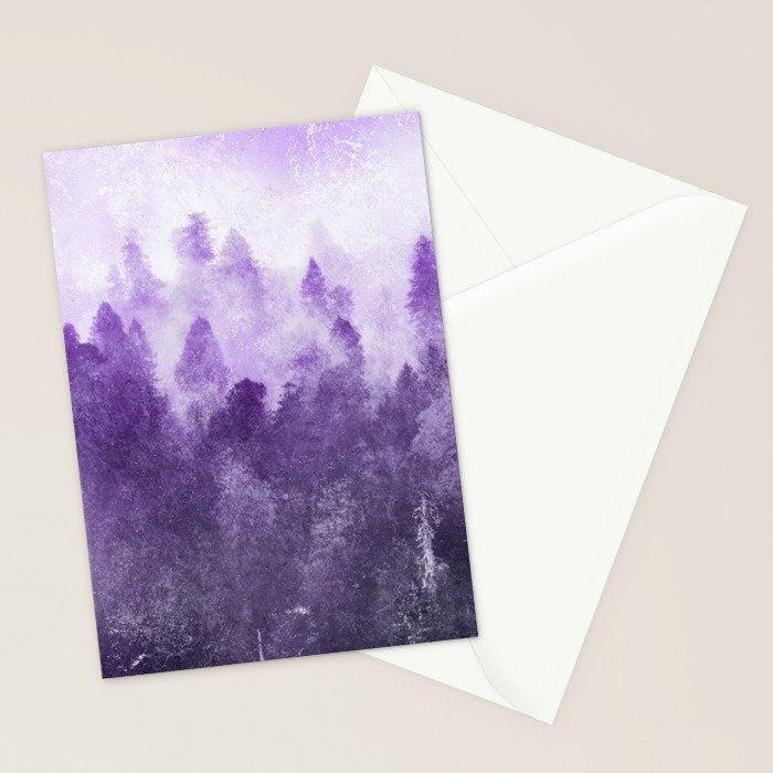 Ultra Violet Adventure Forest Stationery Card Gallery Image 2