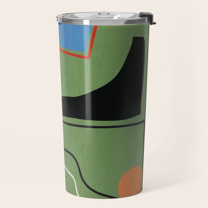 Modern Abstract Minimal Shapes 42 Travel Mug Gallery Image 2