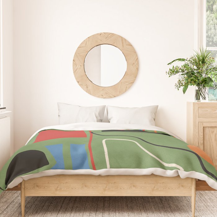 Modern Abstract Minimal Shapes 42 Duvet Cover Gallery Image 3