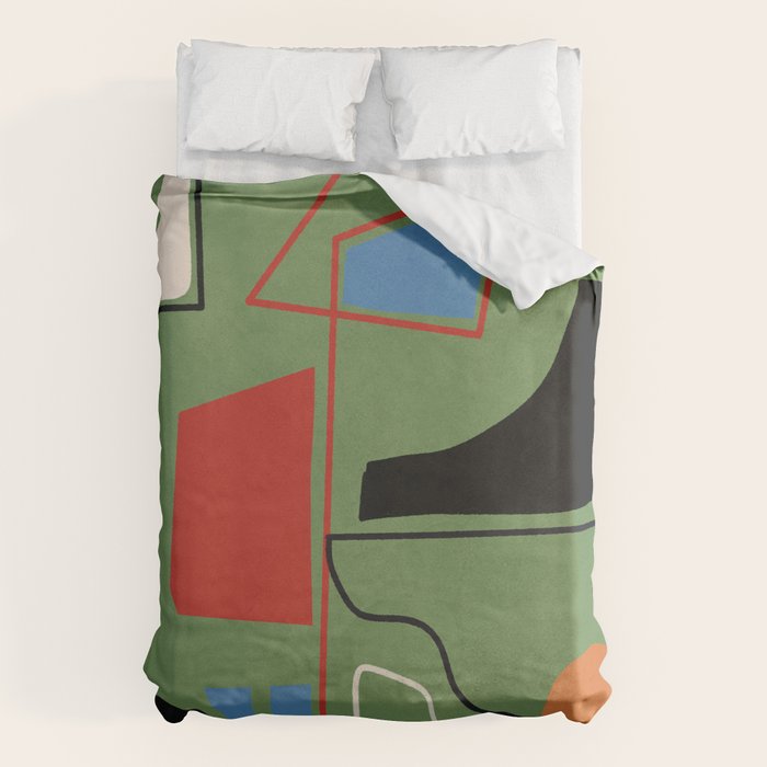 Modern Abstract Minimal Shapes 42 Duvet Cover Gallery Image 6