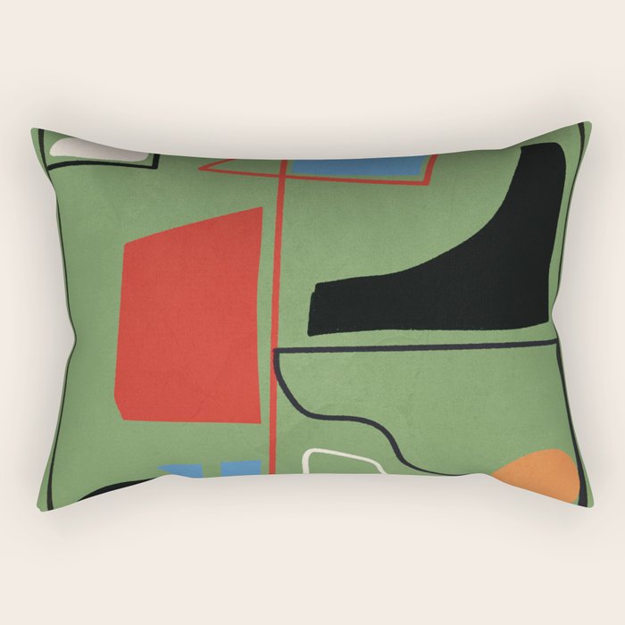 Modern Abstract Minimal Shapes 42 Rectangular Pillow Gallery Image 2