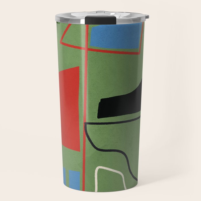 Modern Abstract Minimal Shapes 42 Travel Mug Gallery Image 1