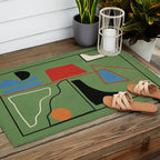 Modern Abstract Minimal Shapes 42 Outdoor Rug Gallery Image 2