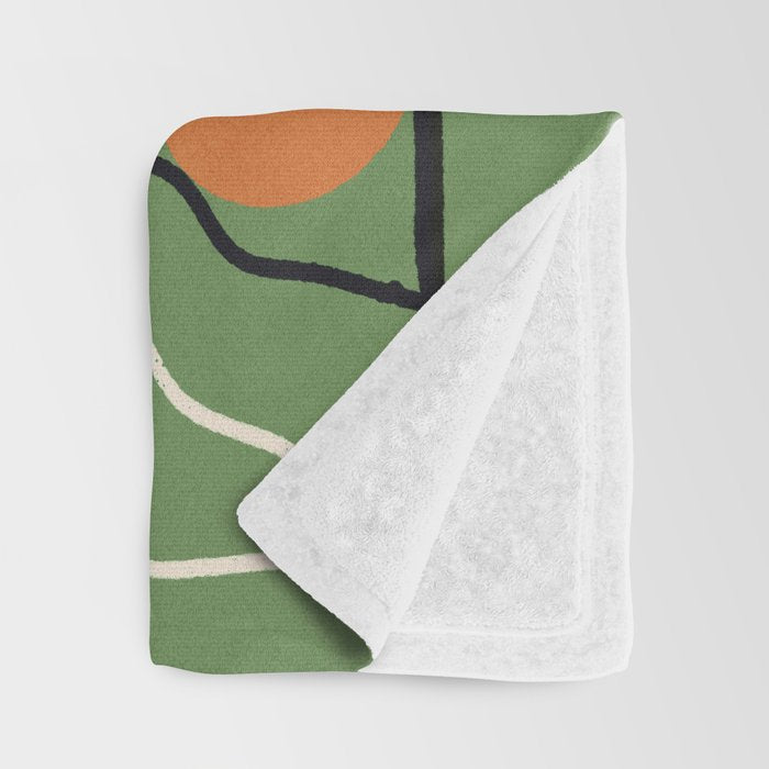 Modern Abstract Minimal Shapes 42 Throw Blanket Gallery Image 3