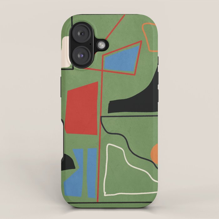 Modern Abstract Minimal Shapes 42 iPhone Case Gallery Image 1