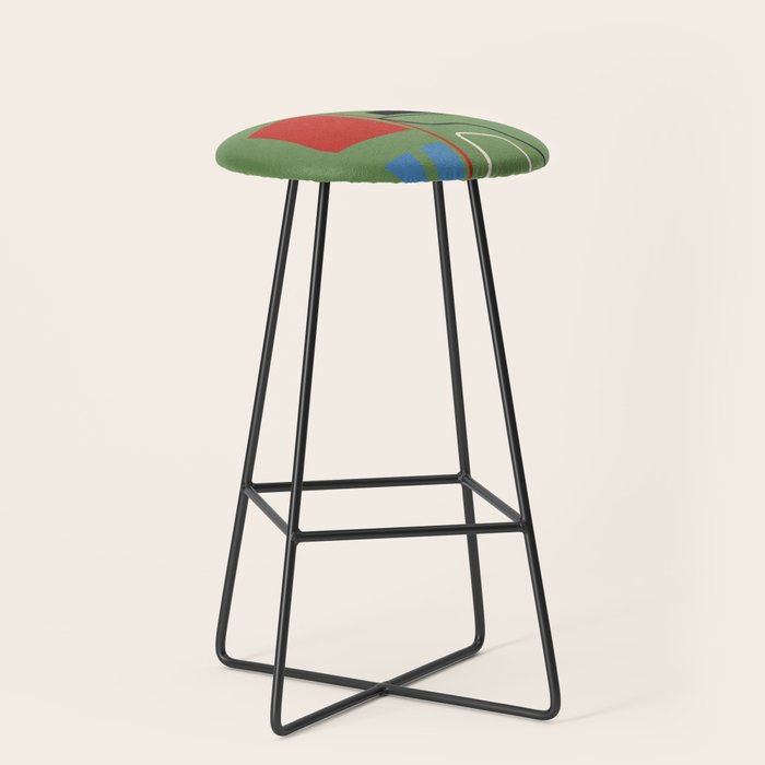 Modern Abstract Minimal Shapes 42 Stool Gallery Image 1