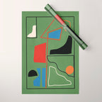 Modern Abstract Minimal Shapes 42 Wrapping Paper Gallery Image 1