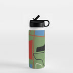 Modern Abstract Minimal Shapes 42 Water Bottle Gallery Image 1