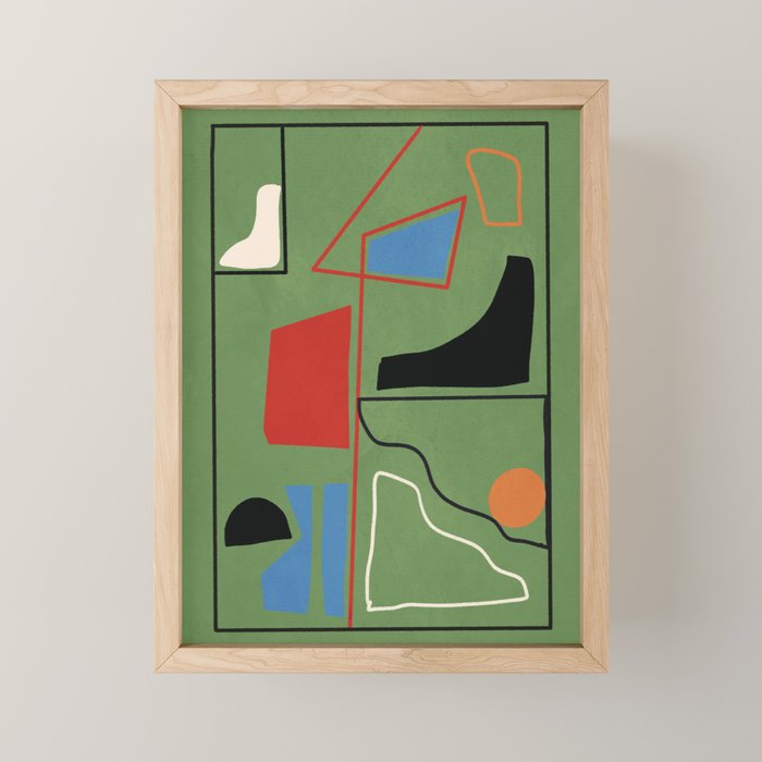 Modern Abstract Minimal Shapes 42 Mini Art Print Gallery Image 1