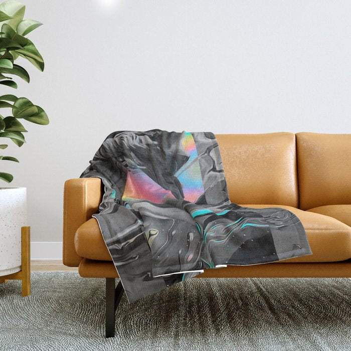 COMPLIANCE â¤ DORIAN LEGRET + MALAVIDA Throw Blanket Gallery Image 1