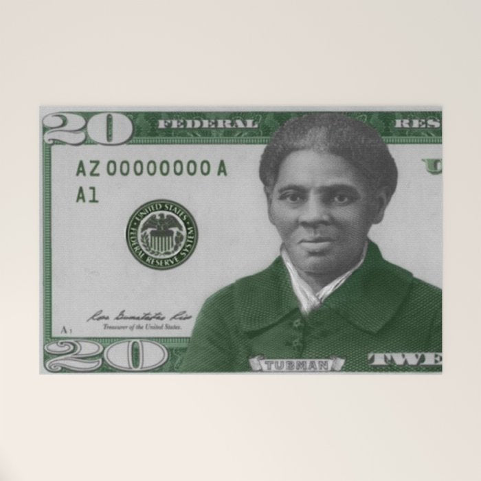 Proposed African American Icon Harriet Tubman Single U.S. Mint 20 Dollar bill Welcome Mat Gallery Image 1