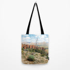 Sedona Red Sandstone Desert Agave Tote Bag Gallery Image 2