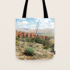 Sedona Red Sandstone Desert Agave Tote Bag Gallery Image 1