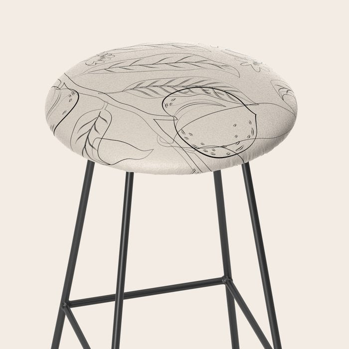 Peaches - Line Art 2 Stool Gallery Image 2
