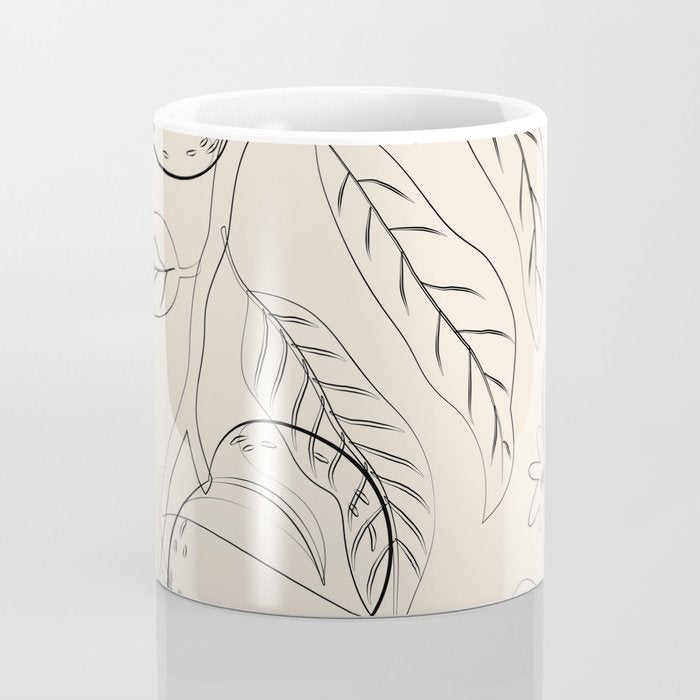 Peaches - Line Art 2 Coffee Mug Gallery Image 4