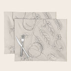 Peaches - Line Art 2 Placemat Gallery Image 1
