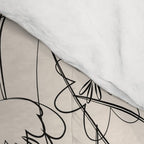 Peaches - Line Art 2 Comforter Gallery Image 4